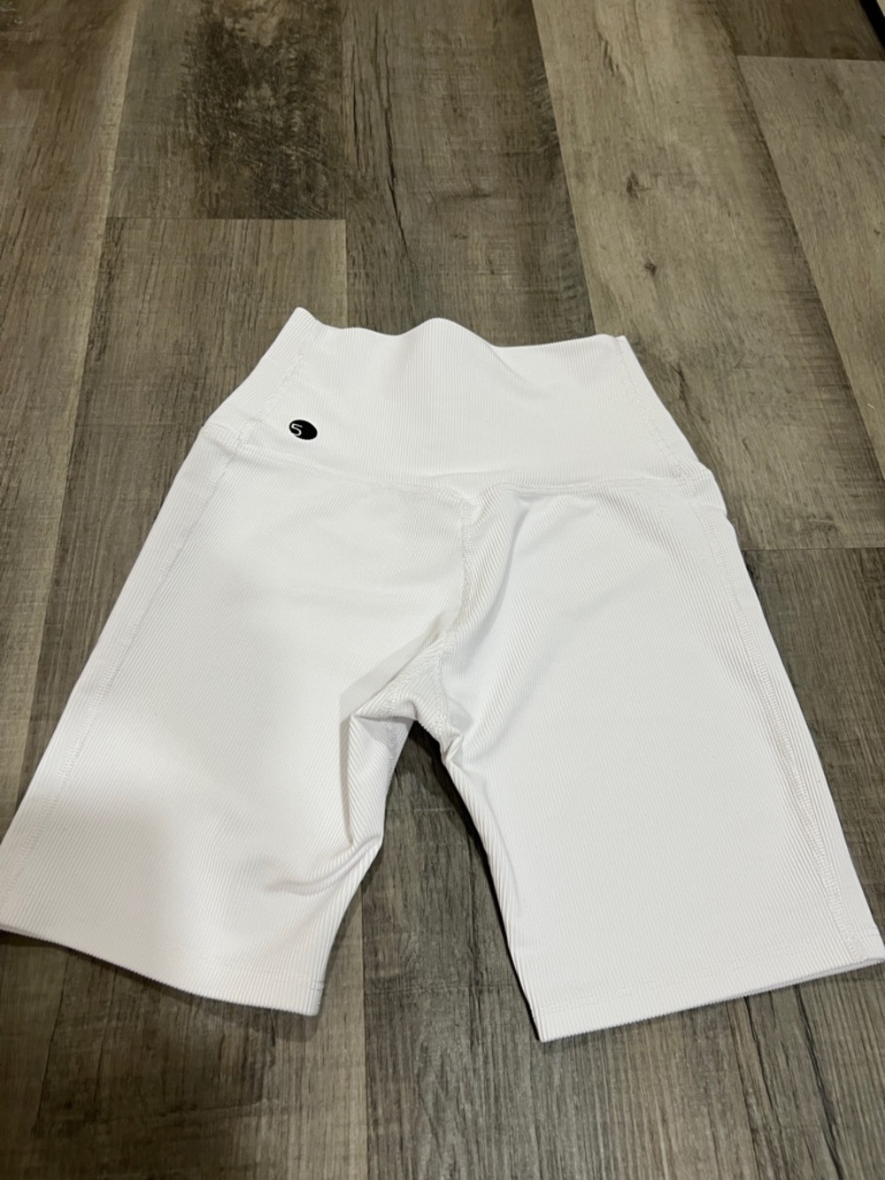 Five The Label Dancewear white ribbed shorts size adult Small - Picture 2 of 9